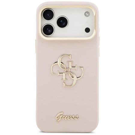ETUI DO IPHONE 17 PRO MAX GUESS ORYGINALNE RÓŻOWE Z PODSTAWKĄ MODNE CASE