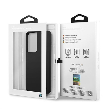 BMW Hardcase Silicone Signature Logo - Samsung Galaxy S21 Ultra Case (black)