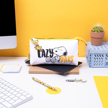 Snoopy - Astuccio a 3 scomparti della collezione Lazy Days
