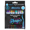 Craft - Set de marqueurs / stylos acryliques, 10 pièces. (métallique)