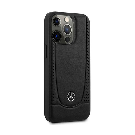 Mercedes Leather Urban Line - Étui pour iPhone 15 Pro (noir)