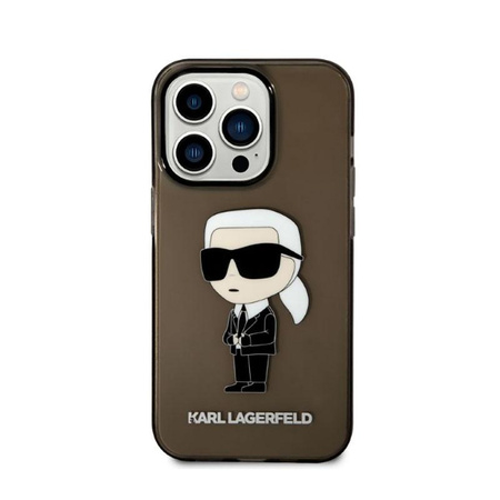 Karl Lagerfeld IML NFT Ikonik - Hülle für iPhone 14 Pro (Schwarz)
