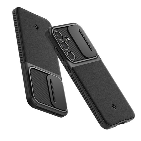 Spigen Optik Armor - Etui pour Samsung Galaxy S24 FE (Noir)
