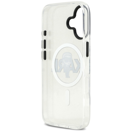 Karl Lagerfeld IML Karl Sketch Logo MagSafe - iPhone 17 Hülle (Transparent)