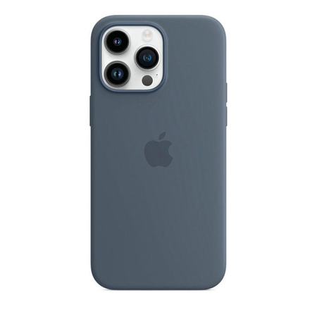 Apple Silikonhülle - Silikonhülle mit MagSafe für iPhone 14 Pro Max (sturmblau)