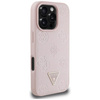 Guess Grained Hot Stamp Peony Triangle Logo MagSafe - Case for iPhone 16 Pro (pink)