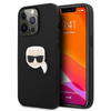Karl Lagerfeld PU Leather Karl's Head Metal - iPhone 13 Pro Max Case (black)