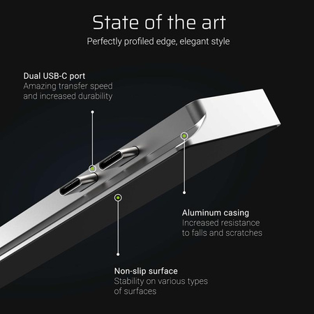 Green Cell Connect60 - Adaptateur HUB 8in1 (Thunderbolt 3, USB-C, HDMI, 3x USB) 3.0)