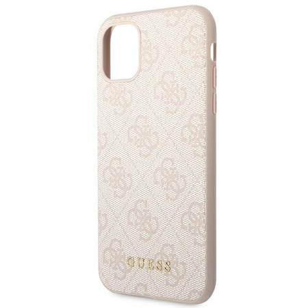 Guess 4G Metal Gold Logo - Coque pour iPhone 11 (rose)
