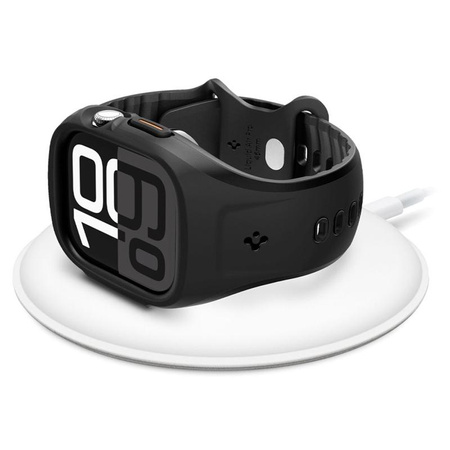 Spigen Liquid Air Pro - Pánt tokkal Apple Watch 10 46 mm-es órához (matt fekete)