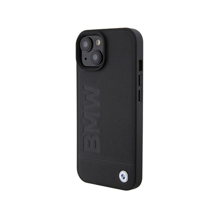 BMW Leather Hot Stamp MagSafe - iPhone 15 Case (Noir)