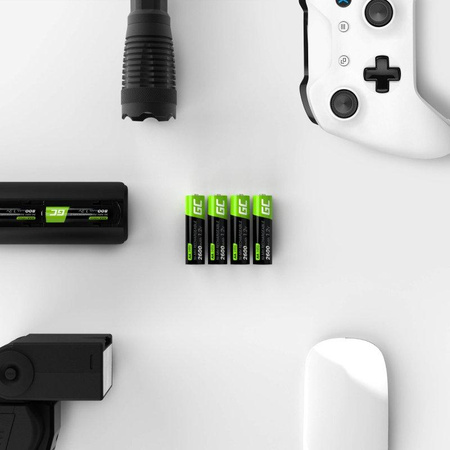 Zelený článek - 2x dobíjecí baterie AA HR6 2600mAh