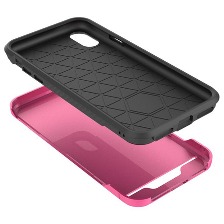 Zizo Star Diamond Hybrid Cover - Etui iPhone X (Pink/Black)