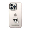 Karl Lagerfeld Choupette Body - pouzdro pro iPhone 14 Pro Max (růžové)