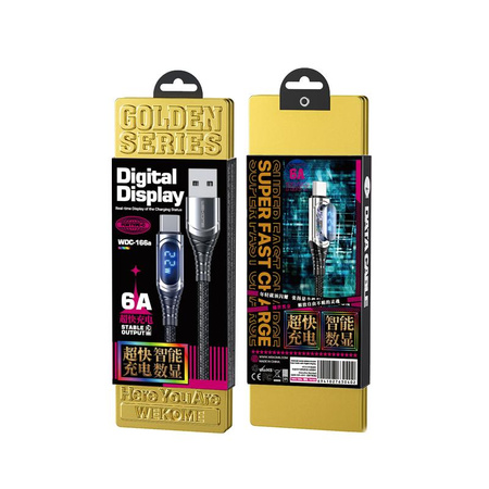 WEKOME WDC-166 Sakin Series - USB-A auf Lightning 6A Schnellladekabel 1m (matt)