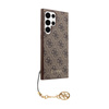 Collection Guess 4G Charms - Étui Samsung Galaxy S24 Ultra (marron)