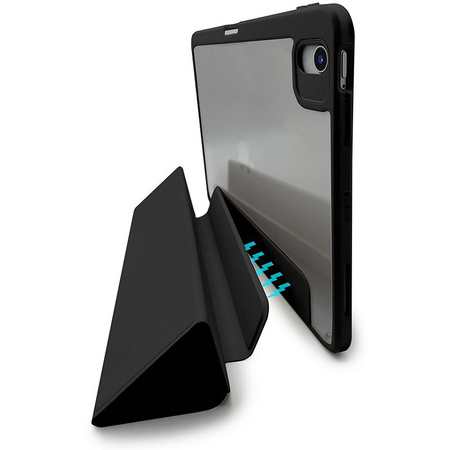 PURO Zeta Smart - Etui iPad 10.2" (2021/2020/2019) rabat magnétique amovible + support Apple Pencil (noir)