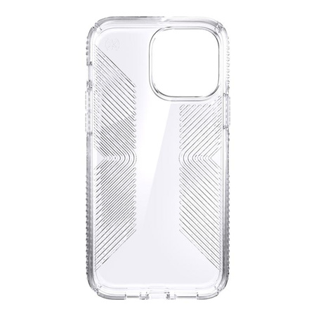 Speck Presidio Perfect-Clear with Grips - iPhone 13 Pro Max / iPhone 12 Pro Max Case with MICROBAN Coating (Clear)