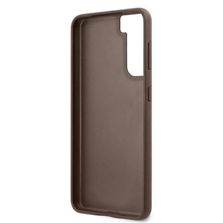 Guess 4G Metal Logo - Etui Samsung Galaxy S21 (brązowy)