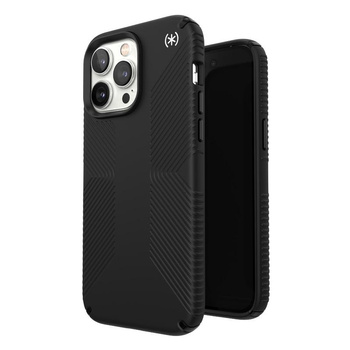 Speck Presidio2 Grip - Anti-slip case for iPhone 14 Pro Max (Black / Black / White)