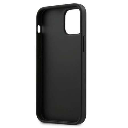 Guess V Quilted - Etui iPhone 12 mini (czarny)