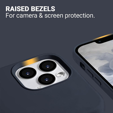 Crong Color Cover Magnetic - Custodia MagSafe per iPhone 13 Pro Max (Blu Navy)