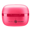 Cellularline Music Sound Flow - bezdrátová sluchátka Bluetooth V5.3 TWS s nabíjecím pouzdrem (růžová)