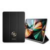 Guess Saffiano 4G Big Metal Logo - iPad Pro 12.9" tok 2021 (fekete)