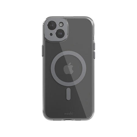 Moshi iGlaze MagSafe - Coque pour iPhone 15 Plus (Gris Météorite)