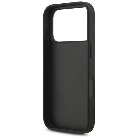 ETUI DO IPHONE 17 PRO CZARNE GUESS ORYGINALNE BROKATOWE ELEGANCKIE CASE