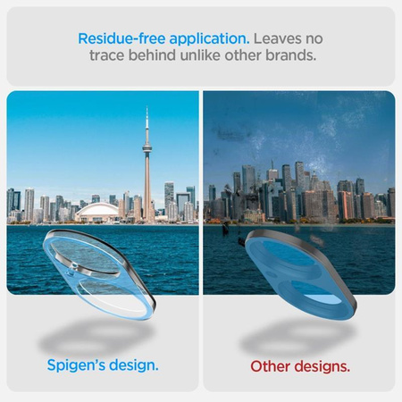 Spigen Optik GLAS.TR Camera Protector 2-Pack - Verre de protection pour iPhone 16 / 16 Plus (2 pcs) (Transparent)