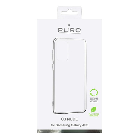 PURO 0.3 Nude - Samsung Galaxy A33 5G ekologické pouzdro (průhledné)