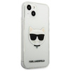 Karl Lagerfeld Choupette Head - pouzdro pro iPhone 13 (průhledné)