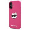 Karl Lagerfeld Silicone Choupette Head Print MagSafe - Case for iPhone 16 (fuchsia)