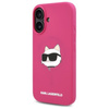 Karl Lagerfeld Silicone Choupette Head Print MagSafe - iPhone 16 Case (fuchsia)