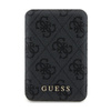 Guess 4G Leather Metal Logo MagSafe - Power Bank indukcyjny 5000 mAh 15W MagSafe (czarny)