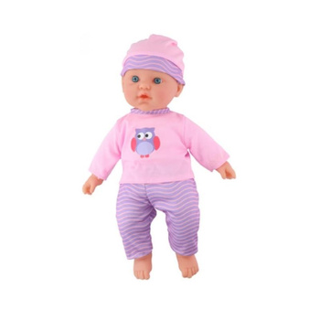 My baby & me - Interactive baby doll 41cm, 6 sounds (Pink & Purple)