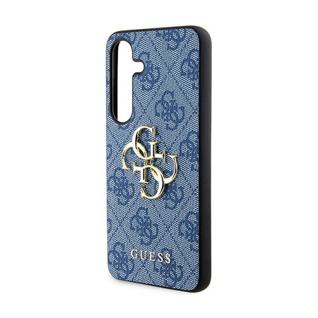 Guess 4G Big Metal Logo - pouzdro pro Samsung Galaxy S24 (modré)