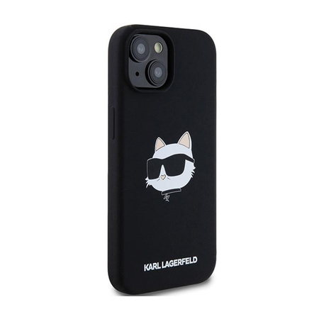 Karl Lagerfeld Silicone Choupette Head MagSafe - iPhone 15 Plus / 14 Plus Case (black)