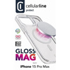 Cellularline Gloss Mag - Étui MagSafe pour iPhone 15 Pro Max (Transparent)