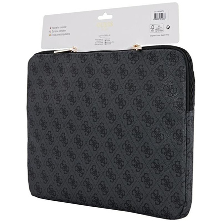 Guess 4G Zipper Pocket Triangle Logo Sleeve - 14" Notebooktasche (schwarz)