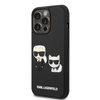 Karl Lagerfeld Ikonik 3D Karl & Choupette - iPhone 14 Pro tok (fekete)