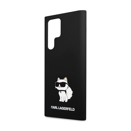 Karl Lagerfeld Silicone Choupette - Pouzdro pro Samsung Galaxy S24 Ultra (černé)