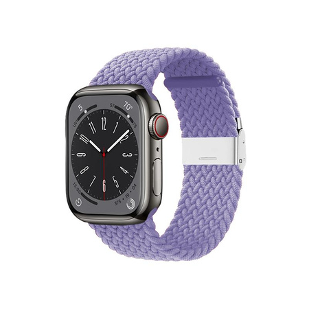 Crong Wave Band - Fonott szíj Apple Watch 38/40/41/42 mm-es órához (lila)