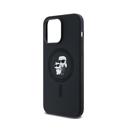 Karl Lagerfeld Silicone Karl & Choupette MagSafe - Case for iPhone 14 Pro Max (Black)