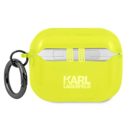 Karl Lagerfeld Choupette Head - Airpods Pro tok (fluo sárga)