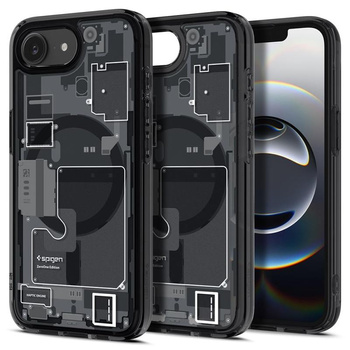 Spigen Ultra Hybrid MagSafe - Case for iPhone 16e (Zero One Black)