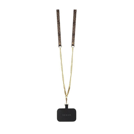 Guess Crossbody 4G Metal Logo - Coque iPhone 11 (marron)