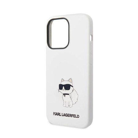 Karl Lagerfeld Silicone NFT Choupette - iPhone 14 Pro Case (white)