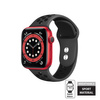 Crong Duo Sport - szíj Apple Watch 42/44/45/49 mm-es órához (szürke/fekete)